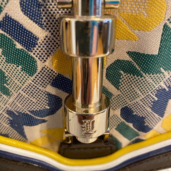 L.A.M.B Love Angel Music Baby Shoulder Signature Canvas Leather Purse, SMALL - Picture 5 of 13